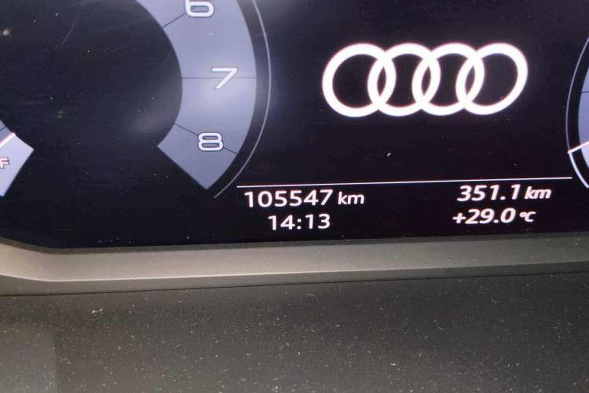 Used Audi Q3 2019 40 TFSI Fashionable and Elegant Model Odometer Close Up