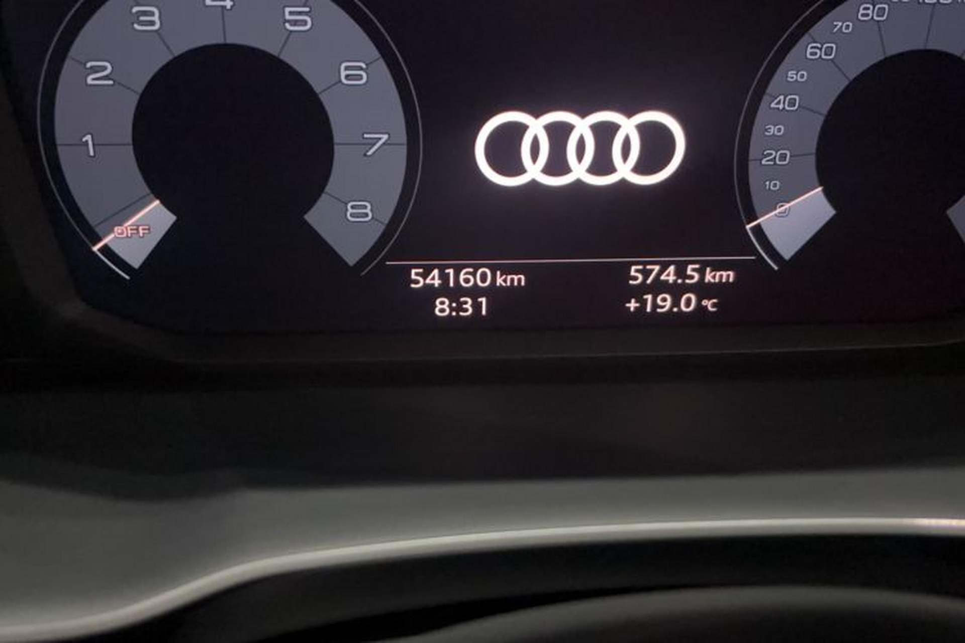 Used Audi Q3 2019 35 TFSI Fashion Dynamic Model Odometer Close Up