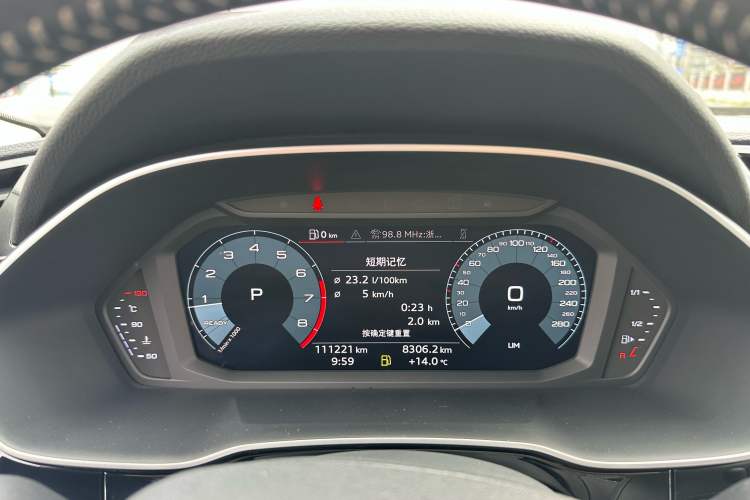 Used Audi Q3 2019 35 TFSI Advanced Dynamic Edition Odometer Close Up
