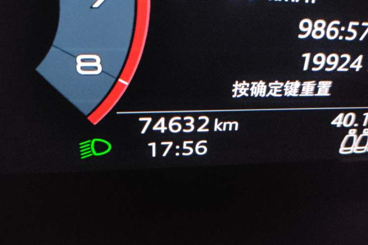Used Audi Q3 2019 35 TFSI Fashionable and Elegant Model Odometer Close Up