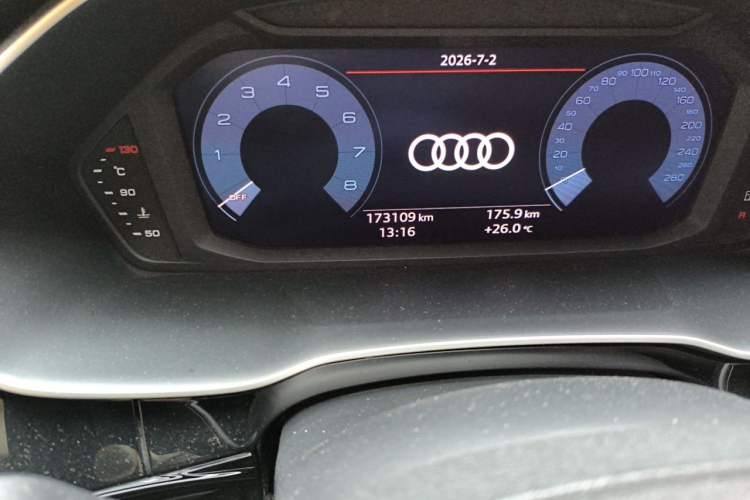 Used Audi Q3 2019 40 TFSI Fashionable and Elegant Model Odometer Close Up