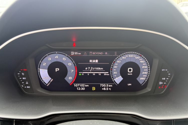 Used Audi Q3 2019 35 TFSI Advanced Dynamic Edition Odometer Close Up