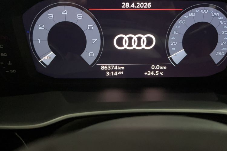 Used Audi Q3 2020 40 TFSI Fashion Dynamic Model Odometer Close Up