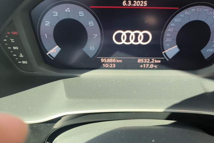 Used Audi Q3 2020 35 TFSI Fashionable and Elegant Model Odometer Close Up