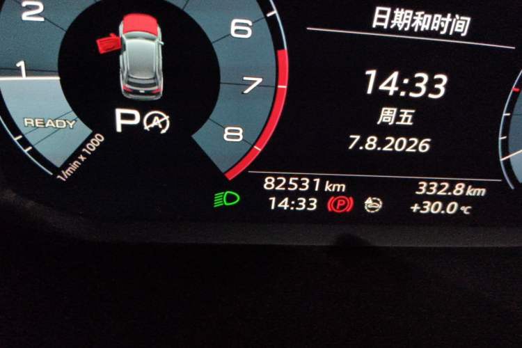 Used Audi Q3 2020 35 TFSI Fashion Dynamic Model Odometer Close Up