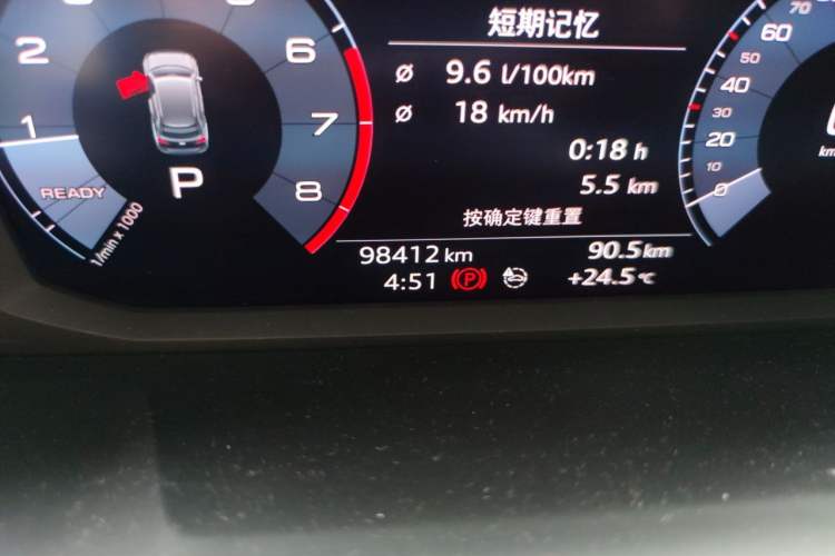 Used Audi Q3 2020 40 TFSI Fashion Dynamic Model Odometer Close Up
