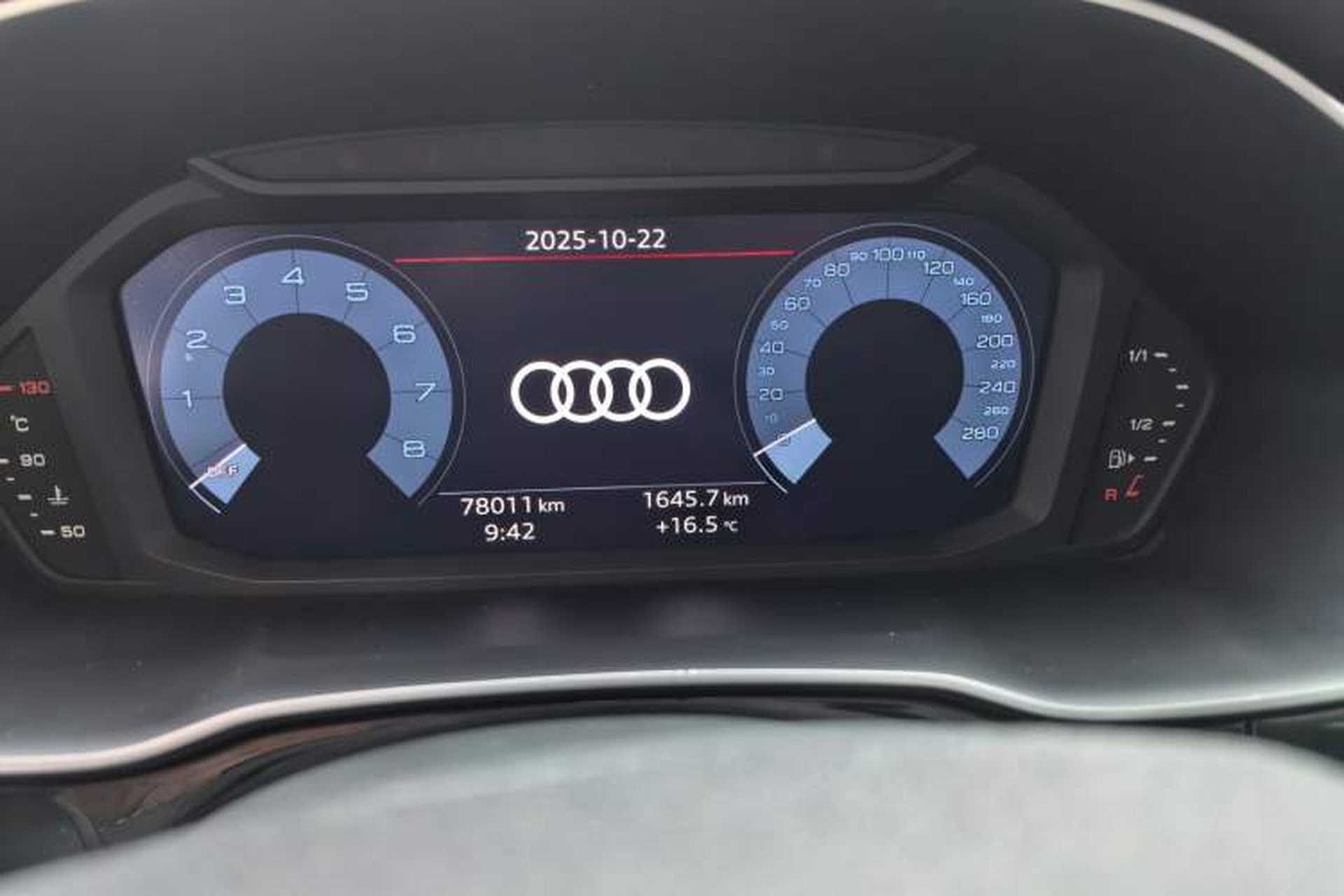 Used Audi Q3 2020 40 TFSI Fashion Dynamic Model Odometer Close Up