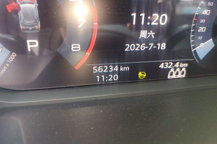 Used Audi Q3 2021 35 TFSI Fashionable and Elegant Model Odometer Close Up