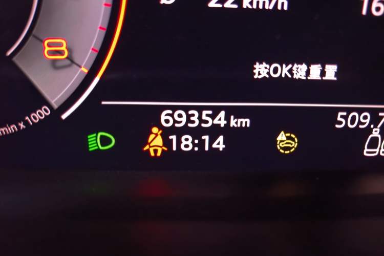 Used Audi Q3 2021 35 TFSI Fashion Dynamic Model Odometer Close Up