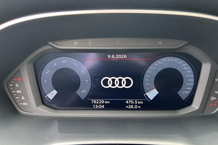 Used Audi Q3 2021 35 TFSI Progressive Dynamic Edition Odometer Close Up