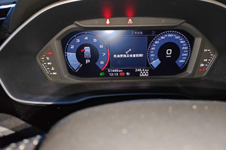 Used Audi Q3 2021 35 TFSI Fashion Dynamic Model Odometer Close Up
