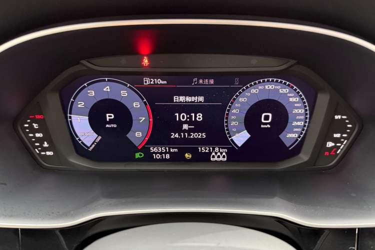 Used Audi Q3 2021 40 TFSI Fashion Dynamic Model Odometer Close Up