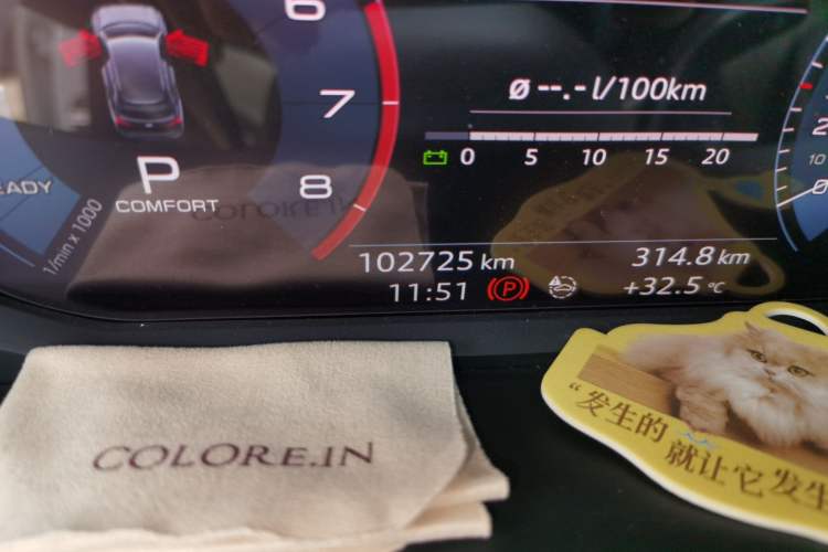 Used Audi Q3 2021 40 TFSI Fashion Dynamic Model Odometer Close Up
