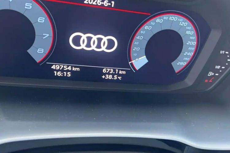 Used Audi Q3 2021 35 TFSI Fashion Dynamic Model Odometer Close Up