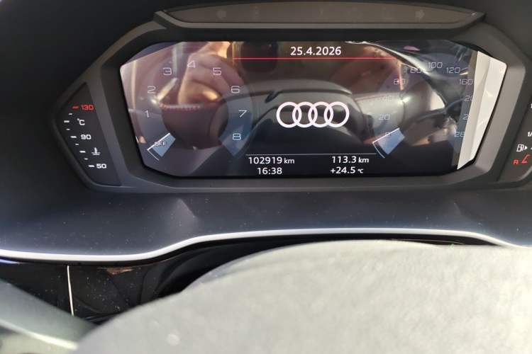 Used Audi Q3 2021 35 TFSI Fashionable and Elegant Model Odometer Close Up