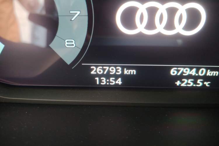Used Audi Q3 2021 35 TFSI Fashion Dynamic Model Odometer Close Up