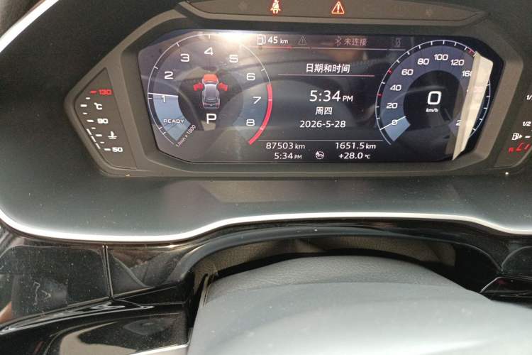 Used Audi Q3 2021 35 TFSI Fashion Dynamic Model Odometer Close Up
