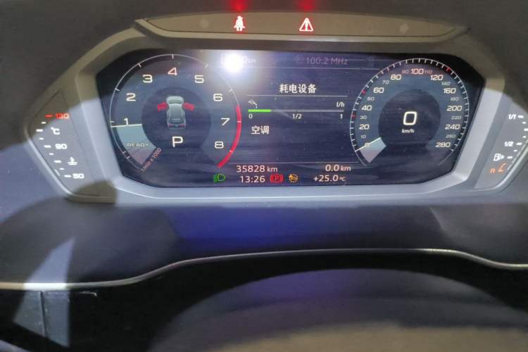 Used Audi Q3 2021 35 TFSI Progressive Dynamic Edition Odometer Close Up