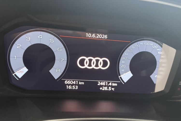 Used Audi Q3 2021 35 TFSI Fashion Dynamic Model Odometer Close Up