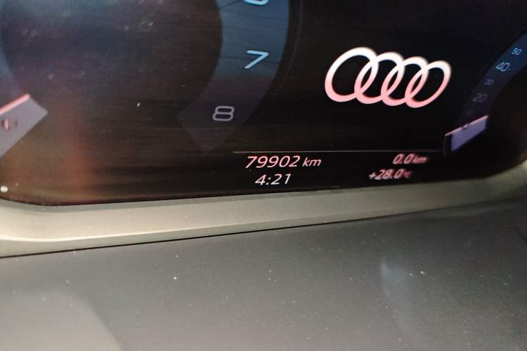 Used Audi Q3 2021 35 TFSI Advanced Style Edition Odometer Close Up