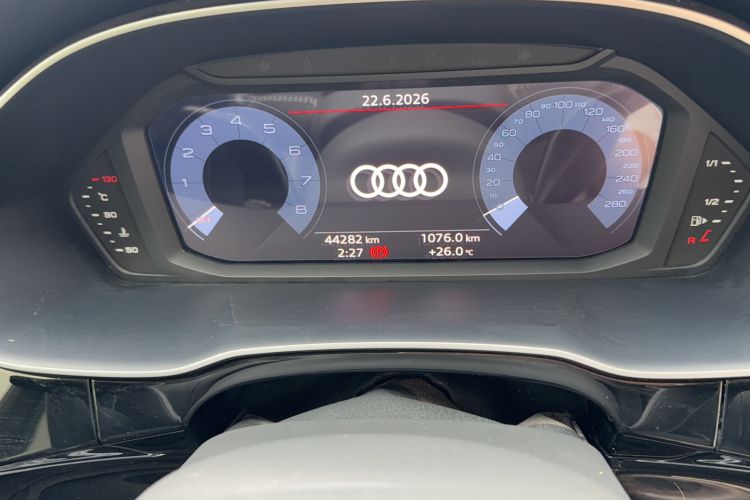 Used Audi Q3 2021 35 TFSI Progressive Dynamic Edition Odometer Close Up