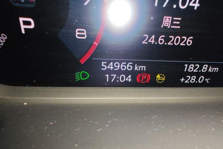 Used Audi Q3 2021 35 TFSI Fashionable and Elegant Model Odometer Close Up