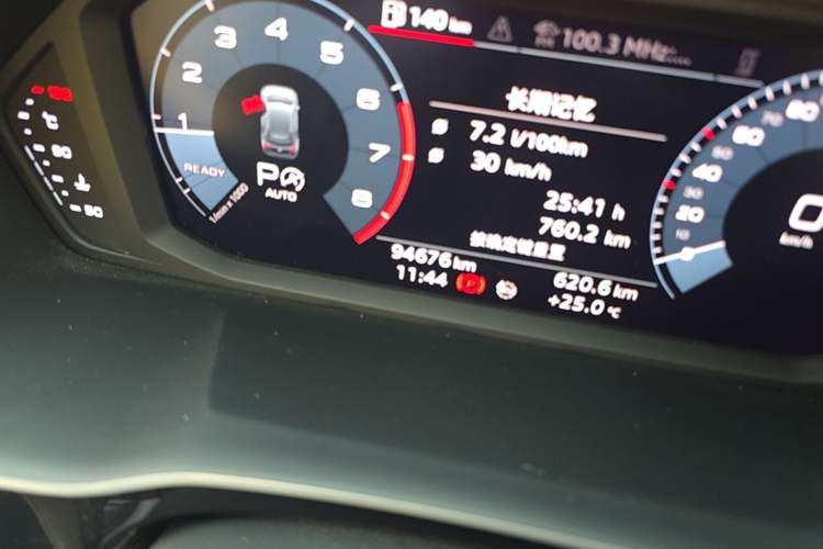 Used Audi Q3 2021 40 TFSI Fashion Dynamic Model Odometer Close Up