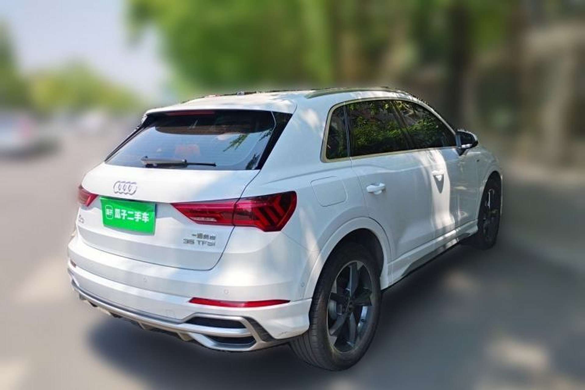 Used Audi Q3 2021 35 TFSI Fashion Dynamic Model Rear Right 45 Deg
