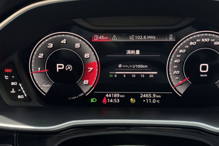 Used Audi Q3 2022 35 TFSI Fashion Dynamic Model Odometer Close Up