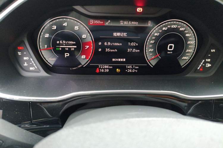 Used Audi Q3 2022 35 TFSI Fashion Dynamic Model Odometer Close Up
