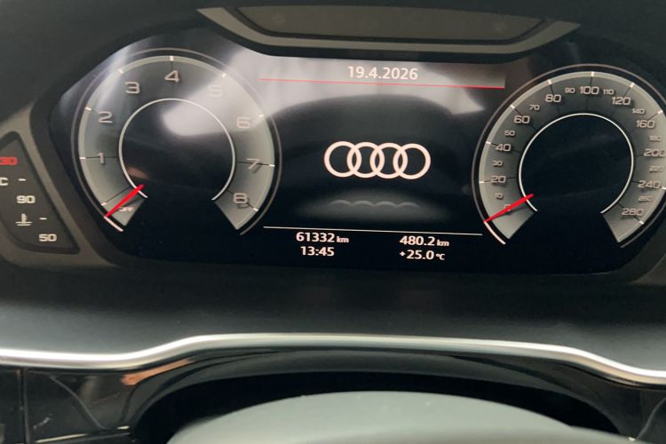 Used Audi Q3 2022 40 TFSI RS Package Performance Model Odometer Close Up