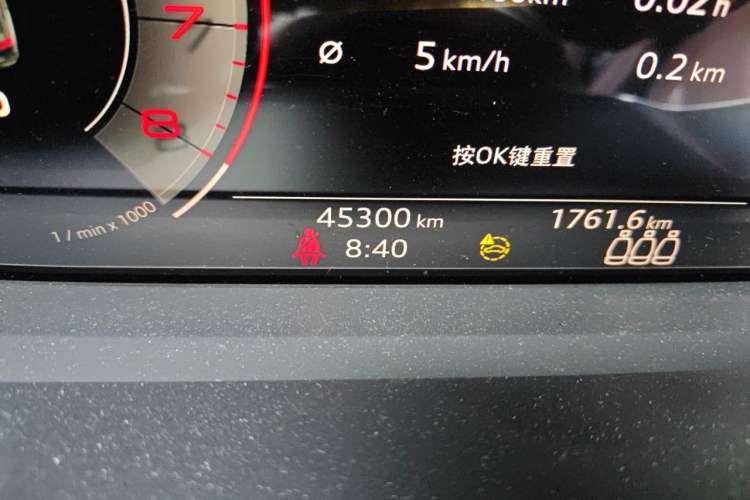 Used Audi Q3 2022 35 TFSI Fashion Dynamic Model Odometer Close Up