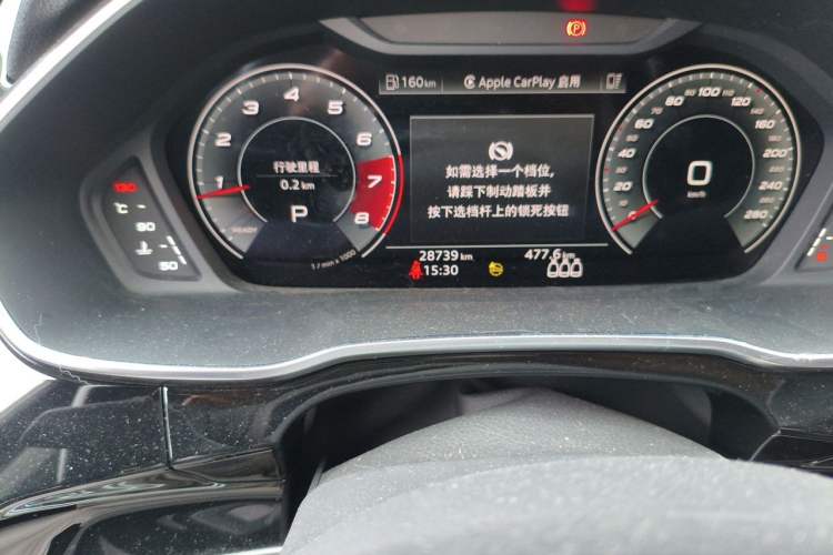 Used Audi Q3 2022 35 TFSI Fashion Dynamic Model Odometer Close Up