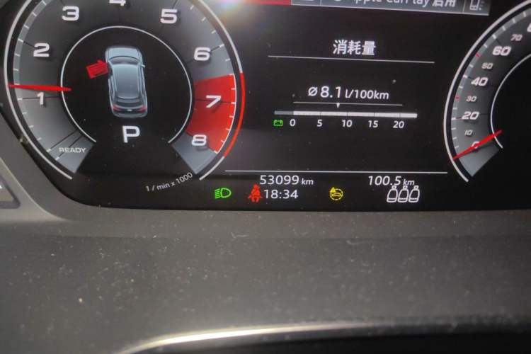 Used Audi Q3 2022 35 TFSI Fashion Dynamic Model Odometer Close Up