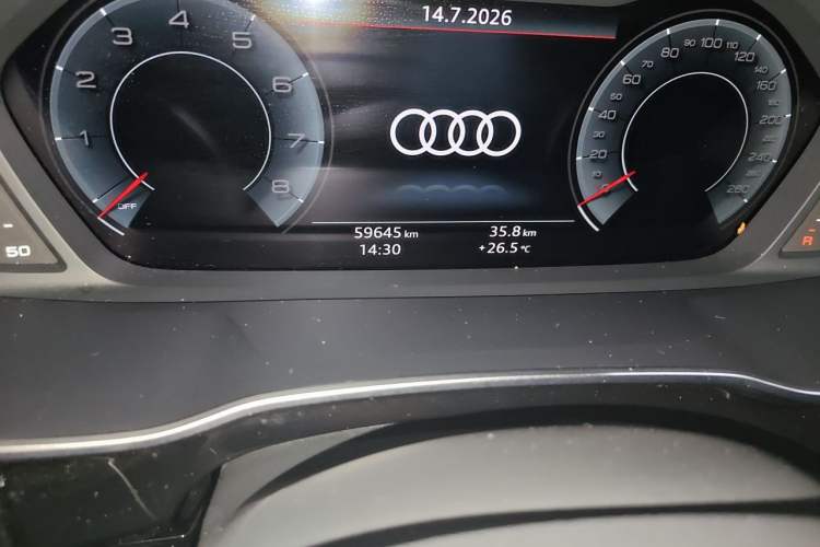 Used Audi Q3 2022 35 TFSI Fashion Dynamic Model Odometer Close Up