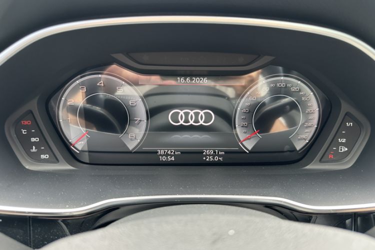 Used Audi Q3 2022 35 TFSI Fashion Dynamic Model Odometer Close Up