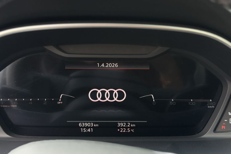 Used Audi Q3 2022 40 TFSI Fashion Dynamic Model Odometer Close Up