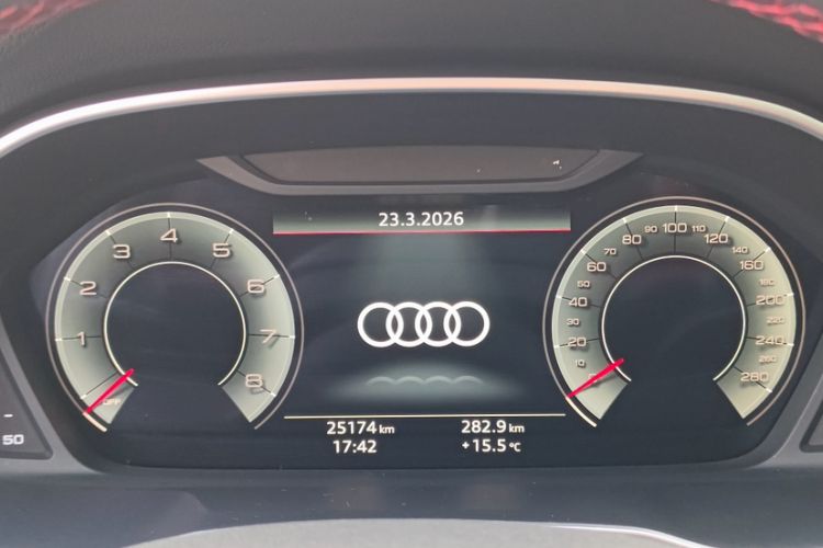 Used Audi Q3 2023 40 TFSI RS Edition Performance Model Odometer Close Up
