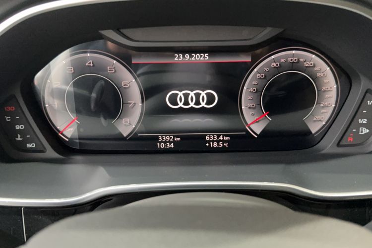 Used Audi Q3 2024 40 TFSI Fashion Dynamic Model Odometer Close Up