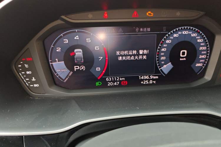 Used Audi Q3 Sportback 2020 40 TFSI Fashion Model Odometer Close Up