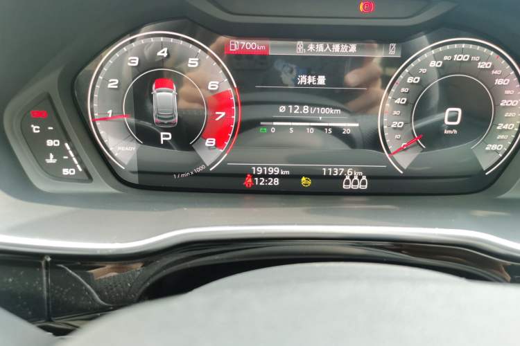 Used Audi Q3 Sportback 2022 40 TFSI Fashion Model Odometer Close Up