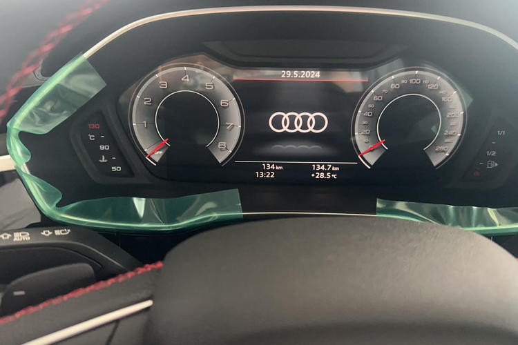 Used Audi Q3 Sportback 2023 40 TFSI RS Edition Performance Model Odometer Close Up
