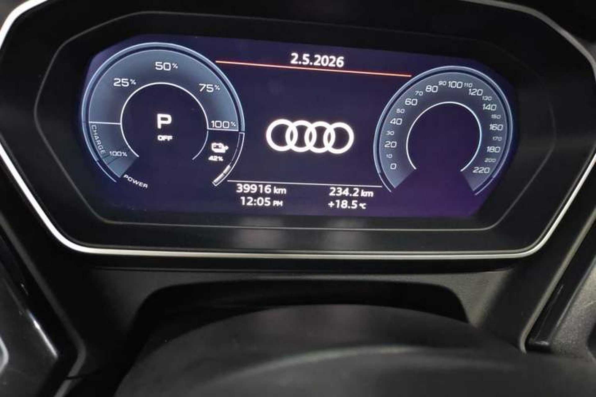 Used Audi Q4 e-tron 2022 40 e-tron Boundary Edition Odometer Close Up