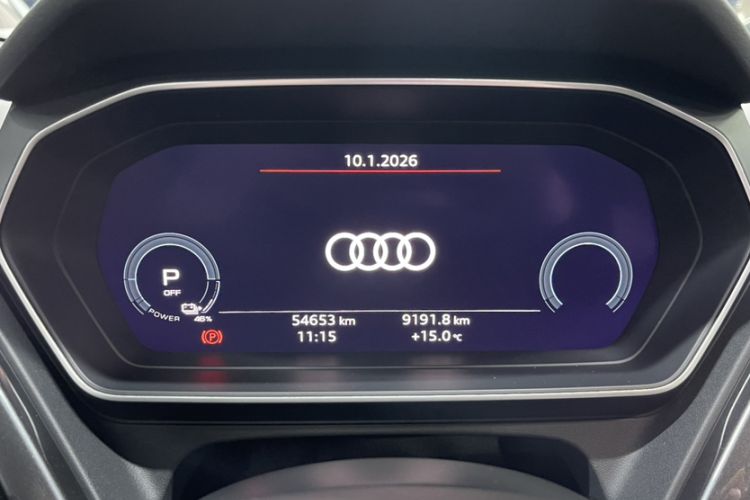 Used Audi Q4 e-tron 2022 40 e-tron First Edition Odometer Close Up
