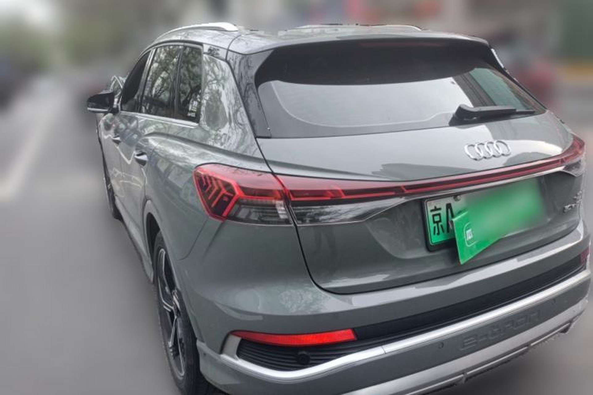 Used Audi Q4 e-tron 2022 40 e-tron Boundary Edition Rear Left 45 Deg