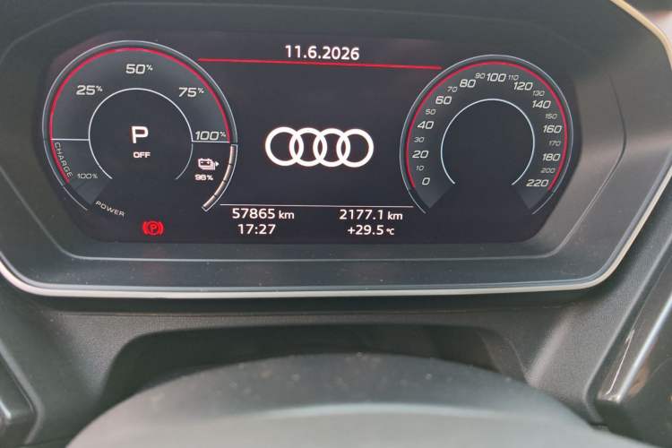 Used Audi Q4 e-tron 2022 40 e-tron Boundary Edition Odometer Close Up