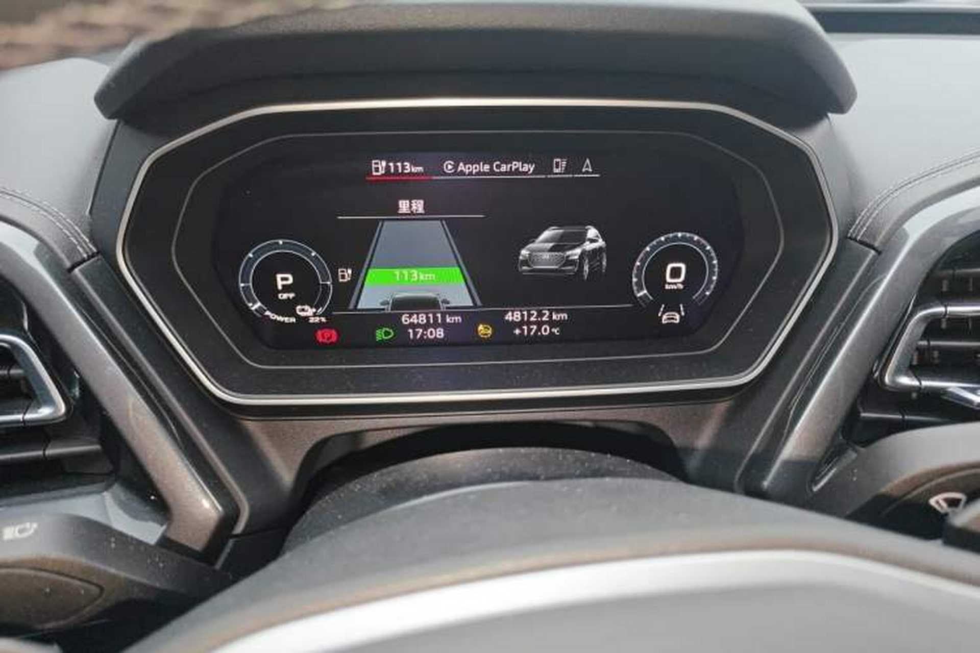 Used Audi Q4 e-tron 2023 40 e-tron Boundary Edition Odometer Close Up
