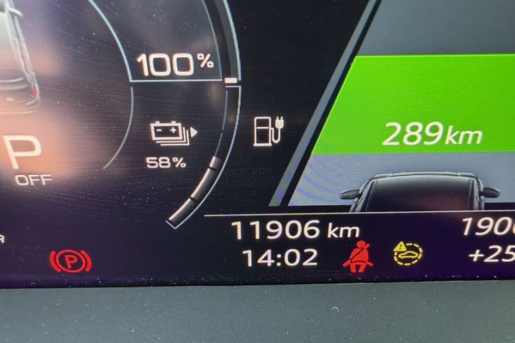 Used Audi Q4 e-tron 2023 40 e-tron Boundary Edition Odometer Close Up