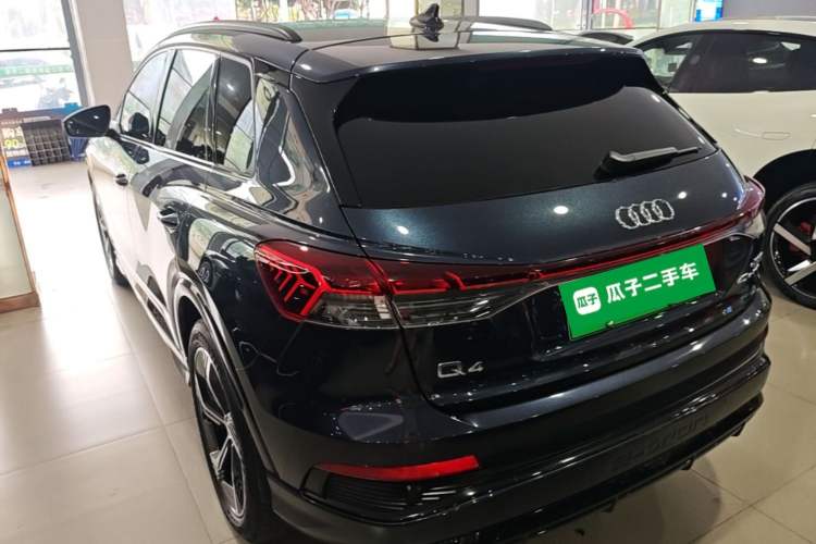 Used Audi Q4 e-tron 2023 40 e-tron Creation Edition Midnight Rear Left 45 Deg