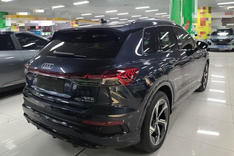 Used Audi Q4 e-tron 2023 40 e-tron Creation Edition Midnight Rear Right 45 Deg